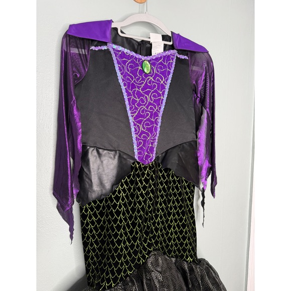 Disney Villains Maleficent Girl's Dress Halloween Costume - Picture 4 of 8